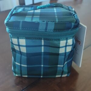 Lug Blue and Green Toiletry Bag with Insulated Design